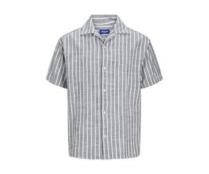 JACK & JONES Casual Shirt Relaxed Fit Casual Shirt | Corte relaxed fit, Rayas, Manga corta, Beachwear, Proceso muy suave a una temperatura máxima de 40°C