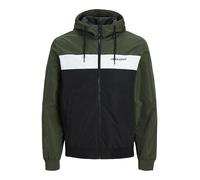 JACK & JONES Cazadora para hombre, Verde (Forest Night), S