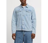 Jack & Jones Cazadora vaquera con bolsillos laterales y frontales de hombre. Azul 2/S