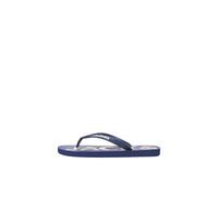 JACK & JONES Chanclas Jfwlogo Palm Print Flip Flop para hombre, Azul Medieval, 42/43 EU