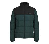 JACK & JONES Chaqueta acolchada para hombre Jjben Square, Bosque mágico/detalle: bloqueo, XXL