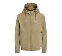 JACK & JONES Chaqueta de entretiempo 'JJERush' beige oscuro / blanco S beige oscuro / blanco