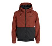 JACK & JONES Chaqueta de entretiempo 'JJERush' rojo fuego / negro XS rojo fuego / negro