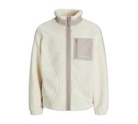 JACK & JONES Chaqueta de entretiempo 'JJESoho' piel / blanco lana S piel / blanco lana
