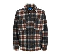 JACK & JONES Chaqueta de entretiempo 'JORBLEECKER' marrón claro / gris / negro / blanco M marrón claro / gris / negro / blanco