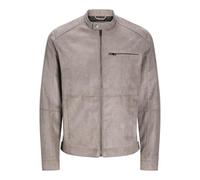 JACK & JONES Chaqueta de piel sintética para hombre, Halcón, M