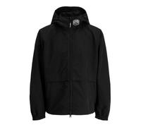 JACK & JONES Chaqueta de shell para hombre, Negro, M