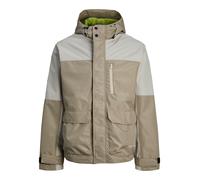 JACK & JONES Chaqueta funcional 'Hike' taupe / gris claro L taupe / gris claro