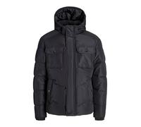 JACK & JONES Chaqueta para Hombre Jjmorgan Puffer Black, M, Negro, M