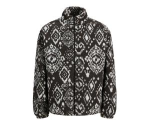 JACK & JONES Chaqueta polar gris oscuro / blanco M gris oscuro / blanco