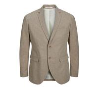JACK & JONES Jprriviera Linen Blazer Sn Chaqueta de Traje, Beige/Fit: Slim Fit, 56 para Hombre