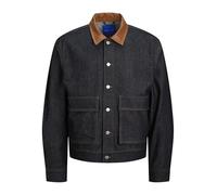 JACK & JONES Chaqueta vaquera para hombre, azul oscuro, M