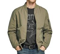 JACK & JONES Chaquetón Bomber Ligero para Hombre Estilo Universitario básico sin Capucha JJERUSH, Color:Verde-2, Talla de Chaqueta:M
