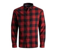 JACK & JONES Checked Shirt Slim Fit Checked Shirt | Corte slim fit, Cuadros, Manga larga, Casual, Proceso muy suave a una temperatura máxima de 40°C