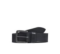 JACK & JONES Cinturón de Cuero Básico para Hombre Modelo JACVICTOR con Hebilla de Espiga de Metal, Color:Negro, Size:95