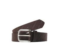 Jack & Jones Cinturón en relieve Jacharry Noos para hombre, Piedra marrón, 90 cm