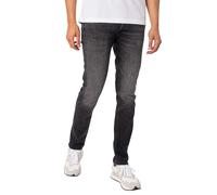 Jack & Jones de los hombres Glenn Original 817 Jeans slim, Negro