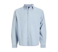 JACK & JONES Denim Shirt Jornorrebro Camiseta Vaquera LS Noos, Mezclilla De Color Azul Claro, L Hombres