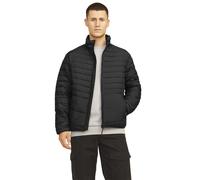 Jack&Jones Estate Hombre Chaqueta Acolchada Cálido Invierno Cómodo Abrigo Negro