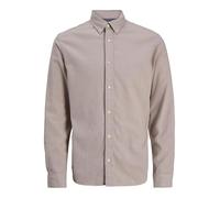 JACK & JONES Flannel Shirt Ch Jprblubarkley X-Mas L/S-Camiseta de Franela, Avena, L Hombres