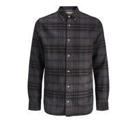 JACK & JONES Flannel Shirt Ch Jprblubarkley X-Mas L/S-Camiseta de Franela, Negro, XS Hombres