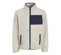 JACK & JONES Fleece Jacket Jjthatcher-Chaqueta de Forro Polar, Moonbeam, L Hombres