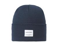 JACK & JONES Gorro de Punto para Hombre Jaclong Noos, Azul Marino, Talla única