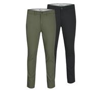 Jack&Jones Hombre Chinos, 2er Paquete - Jpstmarco Jjdave 2PK, Longitud 32