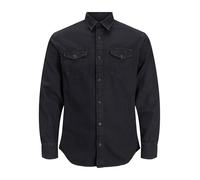 JACK & JONES Hombre Jjesheridan Shirt L/s Camisa Vaquera,Negro (Black Denim Fit:Slim),X-Large