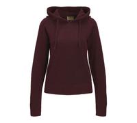JACK & JONES Hoodie Knit Jxevi Sudadera con Capucha de Punto, Rojo Oscuro, S para Mujer