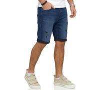 JACK & JONES Infinity Rick Bermudas - Pantalones vaqueros para hombre, Dark Blue Denim / 2, M