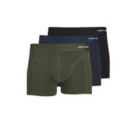 JACK & JONES Jacbasic Bamboo Trunks 3 Pack Noos Bóxer, Forest Night/Detail:Black-Navy Blazer, M (Pack de 3) Hombres