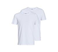 Jack & Jones Jacbasic Crew Neck tee SS 2 Pack, Camiseta Hombre, Blanco (White White), X-Large