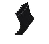JACK & JONES Jacbasic Logo Tennis Sock 5 Pack Calcetines de Tenis, Black, One Size para Hombre