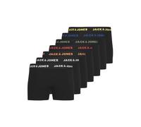 JACK & JONES Jacbasic - Pack de 7 Bóxers de Algodón Elástico para Niño - Negro/Multicolor - Talla 128