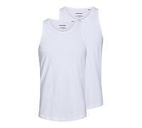 Jack & Jones Jacbasic Tanktop 2 Pack, Camiseta sin Mangas Hombre, Blanco (White White), Small