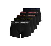 Jack & Jones Jacblack Friday Trunks 5 Pack Ltn Bóxer, Hombre, Negro-2, L