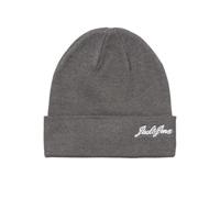 JACK & JONES Jacburnaby Beanie, Gris Oscuro, Talla única