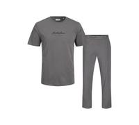 JACK & JONES Jacclyde SS tee and Pants Giftbox, Gris, XL Hombres