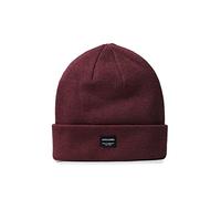JACK & JONES Jacdna Beanie Noos Gorro de Punto, Rojo (Port Royale Port Royale), Talla Única para Hombre