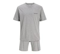 JACK & JONES Jaceverest SS tee and Shorts Set W, Gris Claro, XXL (Pack de 2) Hombres