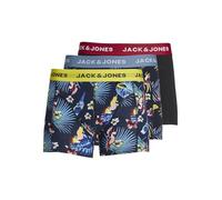 JACK & JONES Jacflower Bird Trunks 3 Pack Noos Bóxer, Surf The Web/Detail:Black-Black, XXL Hombres