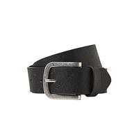 Jack & Jones Jacharry Cinturón en Relieve Noos, Negro, 90 cm para Hombre