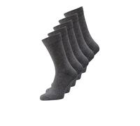 Jack & Jones Jacjens Sock 5 Pack Noos Calcetines, Hombre, Gris Dark Grey Melange, Talla única