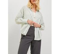 Jack & Jones Jack & Jones - Camisa de cuello solapa y manga larga de mujer. Verde Agua