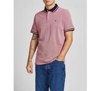 Jack & Jones Polo Jjepaulos Camiseta para hombre pack de 2 manga corta Rio Rojo/Denim Azul M