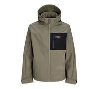 JACK & JONES Jacket Jjnorth Chaqueta Softshell, Verde Oliva, x_l Hombres