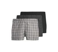 JACK & JONES Jacmilano Woven Boxers 3 Pack Pls Sn, Negro, 5XL Hombres