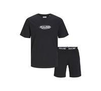JACK & JONES Jacoliver SS tee and Set Camiseta, Black/Pack:Black Shorts, S para Hombre