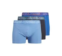 JACK & JONES Jacpete Solid Trunks - Calzoncillos para Hombre (3 Unidades, 3 Unidades), Azul, 128
